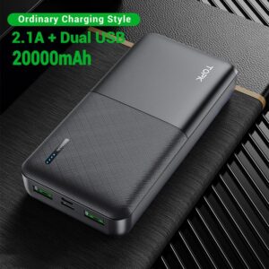 1 20000mah Black 2.1A topk power bank 20000 m ah portable charge variants 2 1