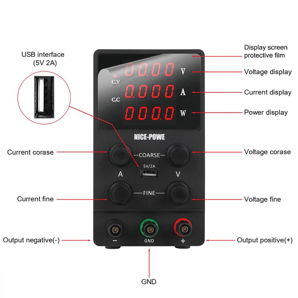 лабораторно захранване с usb 30v 10a