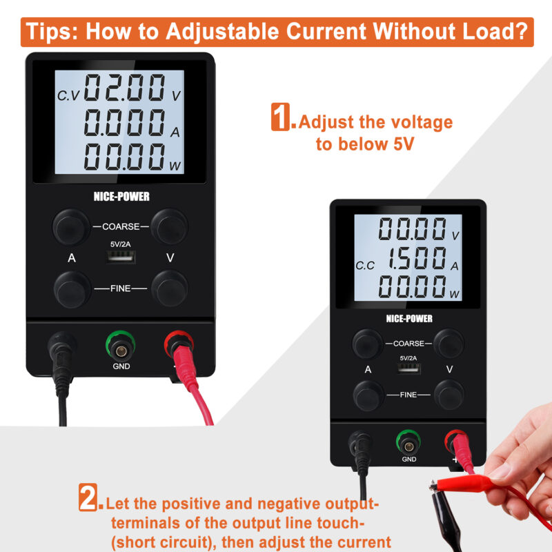 Лабораторно захранване Nicepower SPS3010, 4 цифри, Напрежение 30V, Ток 10A, Груба и фина настройка - Image 8