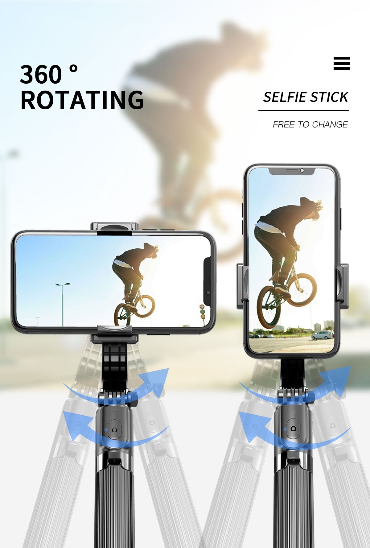 3 selfie stick gimbal stabilizers smartpho description 4