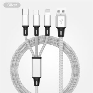 9 Silver usb cable for i phone 12 11 xs x 8 7 6 ch variants 3