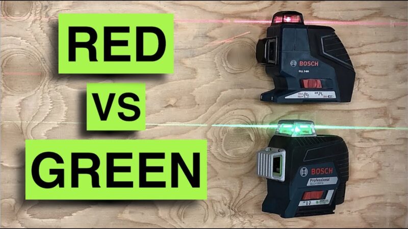 лазерен нивелир със зелен или червен лъч да изберем