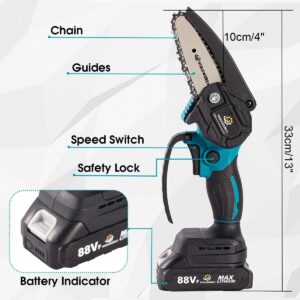 5 4 inch 1200 w 88 v mini electric chain saw main 4