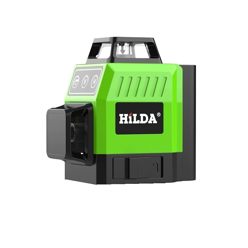 Лазерен нивелир Hilda PM-3 360 градуса за гипсокартон плочки под зелени линии