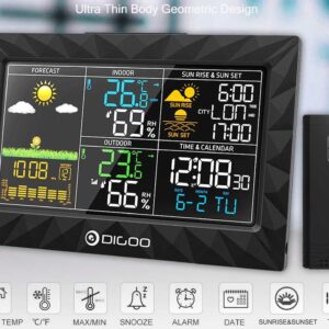 2 digoo dg th 8988 lcd colorful weather sta description 2 1