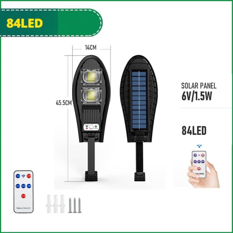 Соларна лампа Yision B15, LED SMD 84 бр, Сензор за движение, Дистанционно управление, Вградена батерия 1500 mAh, Мощност 40 W, Яркост 1060 lm, Автоматични режими на работа, Цветова температура 5200K, Монтаж на открито IP65 - Image 3