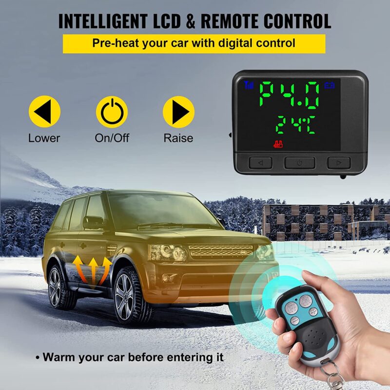 Суха дизелова печка за кола Vevor XMZ-D1, Мощност 8kW, Напрежение 12V, Резервоар 5 литра, Дистанционно управление - Image 4