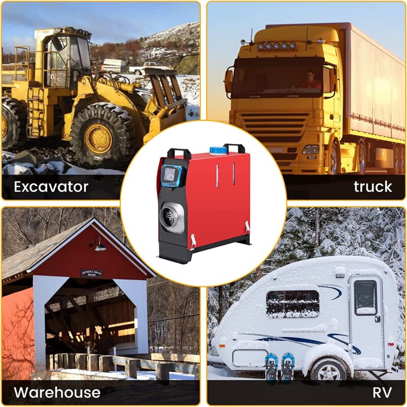 Суха дизелова печка Vevor WF-8001, Мощност 8kW, Напрежение 12V, Резервоар 5 литра, Преносима - Image 8