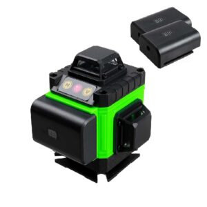 Лазерен нивелир Fasget MX-4360 за гипсокартон с две батерии самонивелиращ зелен лъч с магнитна стойка