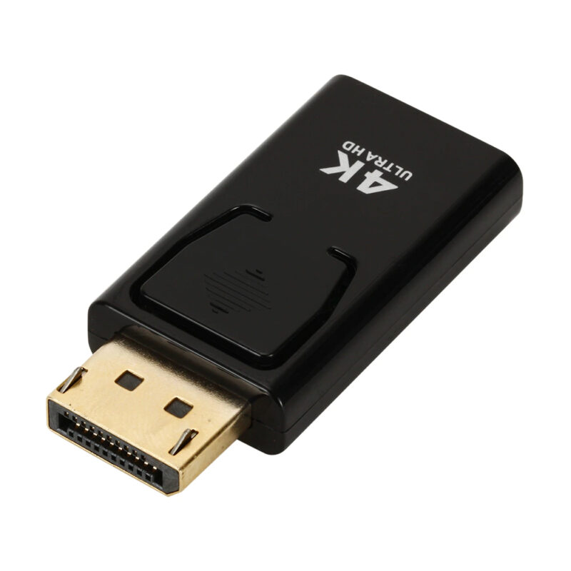 Преходен адаптер Jiafen WL51, DisplayPort към HDMI, Резолюция 4К, Подходящ за Компютър, Лаптоп, Таблет, Проектор, Монитор, Цифров видео и аудио сигнал