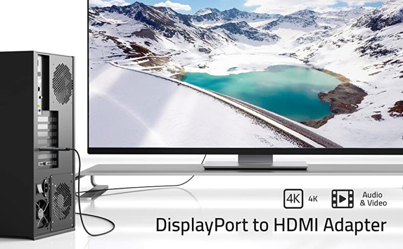 Преходен адаптер Jiafen WL51, DisplayPort към HDMI, Резолюция 4К, Подходящ за Компютър, Лаптоп, Таблет, Проектор, Монитор, Цифров видео и аудио сигнал - Image 9