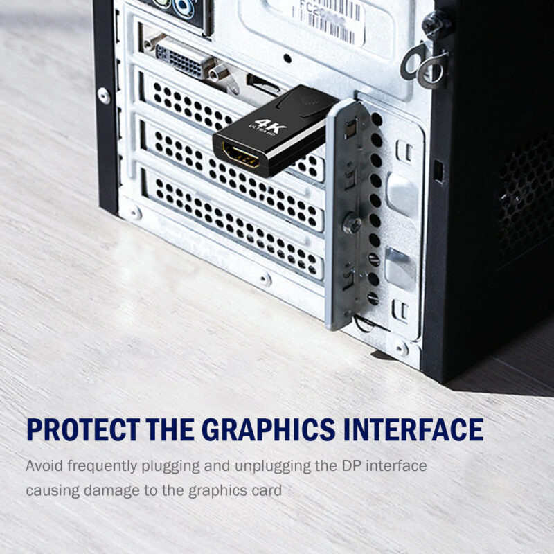 Преходен адаптер Jiafen WL51, DisplayPort към HDMI, Резолюция 4К, Подходящ за Компютър, Лаптоп, Таблет, Проектор, Монитор, Цифров видео и аудио сигнал - Image 11