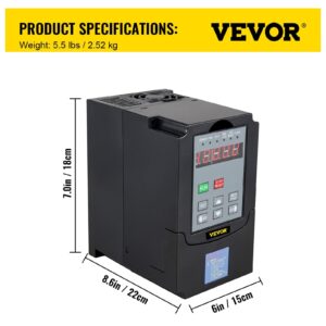 9 VFD VEVOR 5.5KW