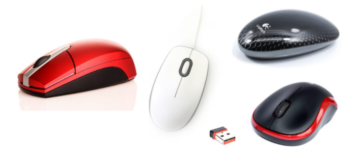 Видове мишки В днешно време мишките за компютър или лаптоп се предлагат във всякакви форми и размери - от мишки за игри до ергономични, кабелни, безжични, оптични, светещи и други