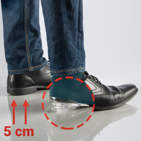 Дизайнът на продукта помага за подобряване на стойката, причинена от разлика в дължината на краката. В