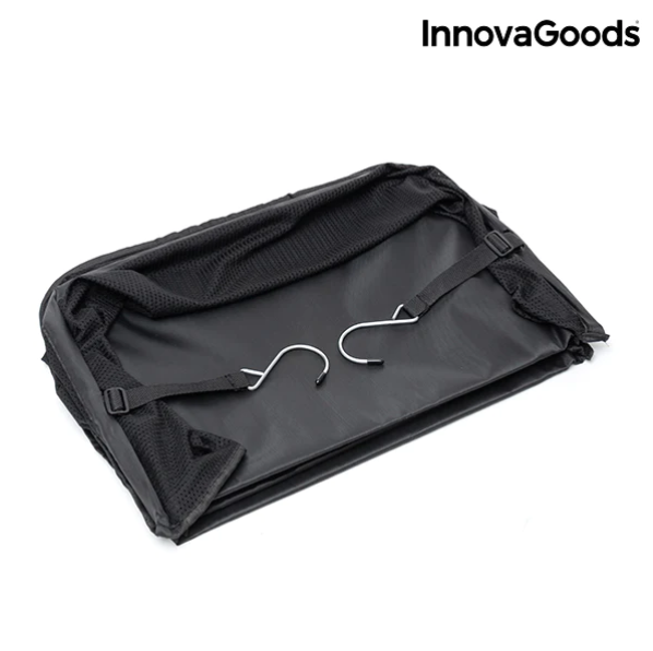 InnovaGoods-V008 се поставя бързо и лесно в гардероб, с помощта на 2-те стоманени куки за закрепяне.