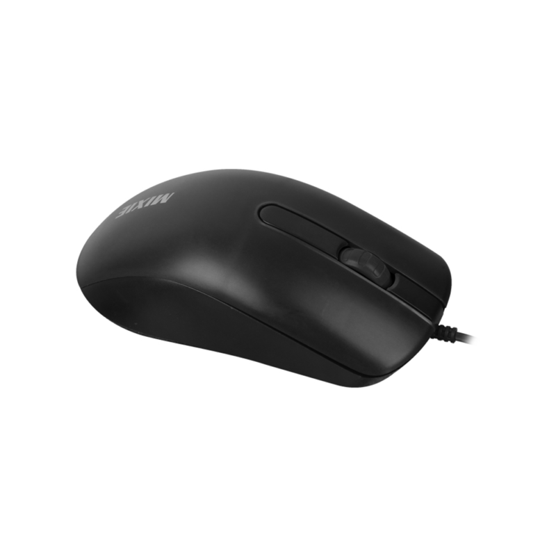 Мишка Mixie X1-656, Оптична, 3 Бутона, Интерфейс USB, Резолюция 1000 DPI, Черен - Image 2