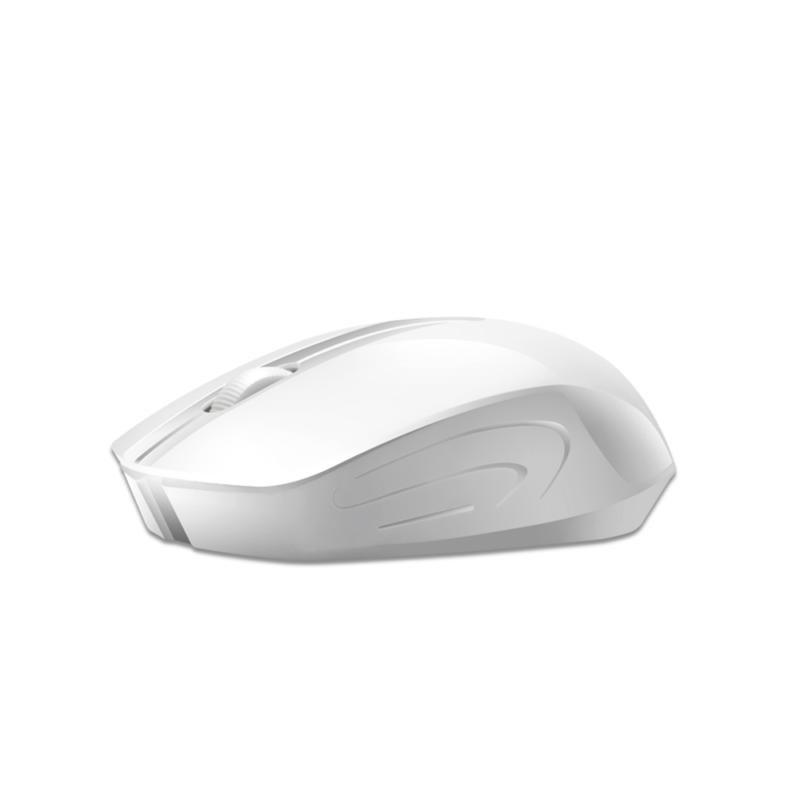 Мишка Loshine G-50663, Безжична, 2.4GHz, 3 Бутона, 1200DPI, Обхват до 10 метра, Ергономичен дизайн, Бял - Image 2