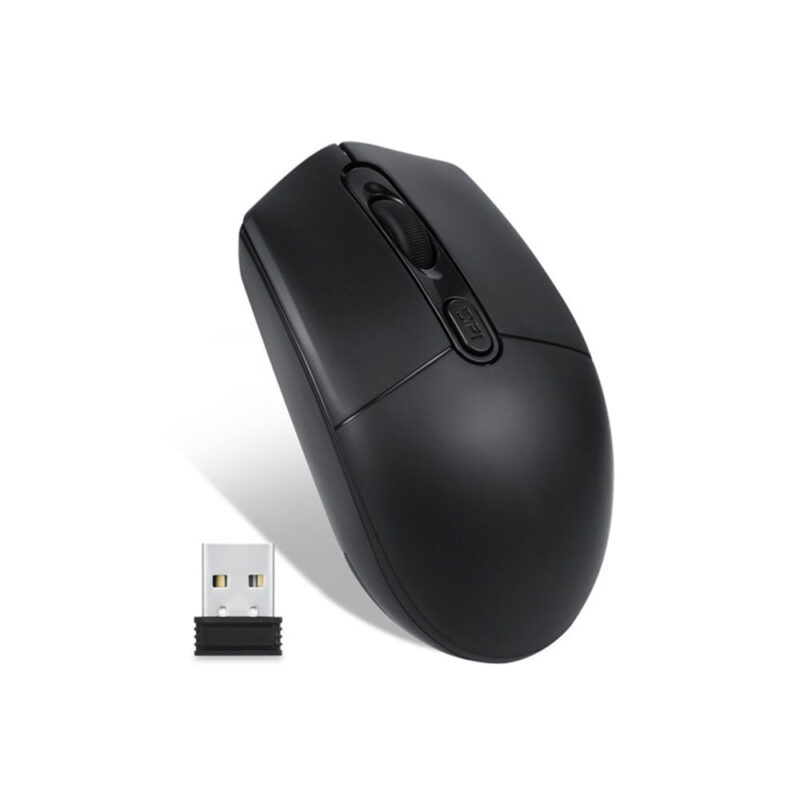 Мишка Mixie R-520721, Безжична, USB, 4D, 2.4GHz, 4 бутона, Резолюция 800/1200/1600 DPI, Обхват до 10 метра, Режим на пестене на енергия, Plug & Play, Черен - Image 2