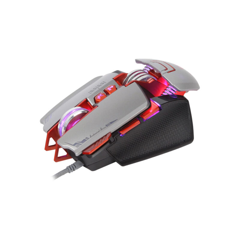 Мишка Mixie M9-727, Геймърска, RGB подсветка, Оптична, 8D, RGB, USB, 8 Бутона, Резолюция 1200/1600/2400/3200 DPI, Дължина на кабела 1.5m. - Image 2