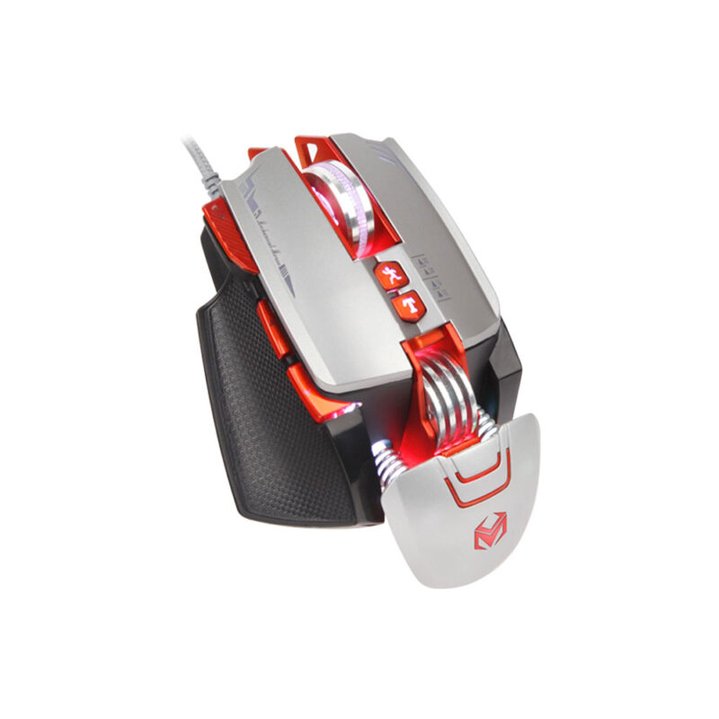 Мишка Mixie M9-727, Геймърска, RGB подсветка, Оптична, 8D, RGB, USB, 8 Бутона, Резолюция 1200/1600/2400/3200 DPI, Дължина на кабела 1.5m. - Image 3