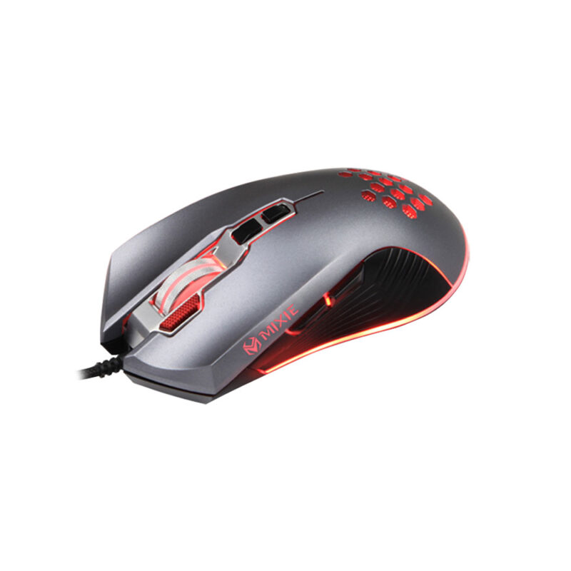 Мишка Mixie M10-728, Геймърска, RGB подсветка, Оптична