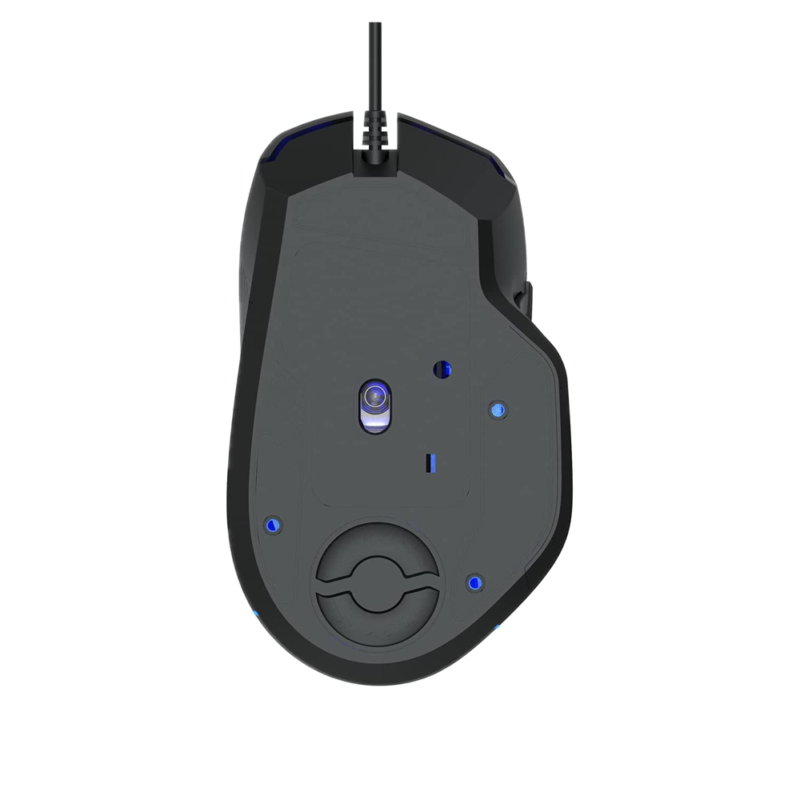 Мишка Aula F808-745, Геймърска, RGB подсветка, Оптична, 10D, Свързаност USB, 10 Бутона, Резолюция 800/1200/1600/2400/4200 DPI, Дължина на кабела  1.5m, Черен - Image 4