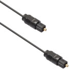 Оптичен аудио кабел DeTech DT358, Toslink мъжко към Toslink мъжко, Дължина 20м, Черен