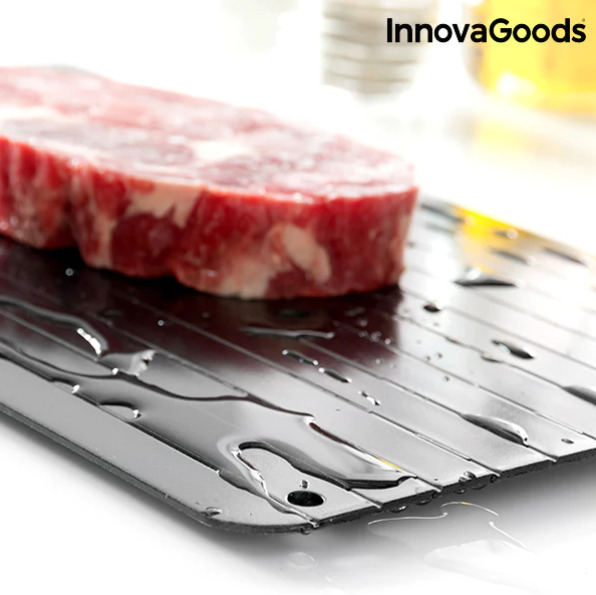 Плоча за бързо размразяване на храни InnovaGoods-V802 е изключително издръжлива и устойчива на натоварване.