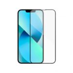 Стъклен протектор DeTech DT682, за iPhone 13, 3D Full glue, Дебелина 0.3mm, Черен