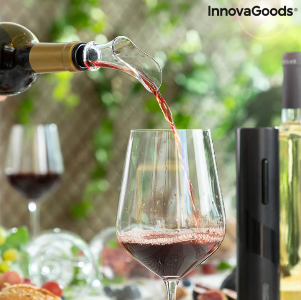 Електрически комплект за вино InnovaGoods-V380 е лесен и удобен за употреба.