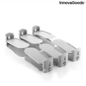 InnovaGoods-V546 е сглобяем комплект с капацитет за съхранение на 6 чифта обувки.