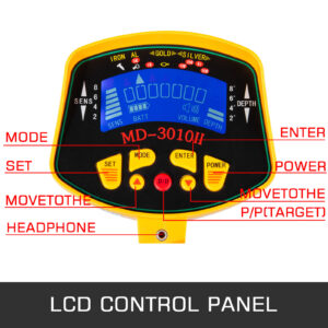 LCD екранът на устройството ще изобрази откритите предмети и ще ви информира за нивото на батерията.