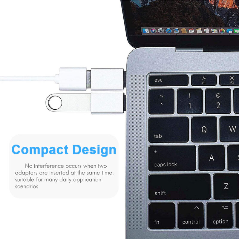 Преходния адаптер е съвместим с мишки, клавиатури, преносими батерии и други устройства с женски USB порт.