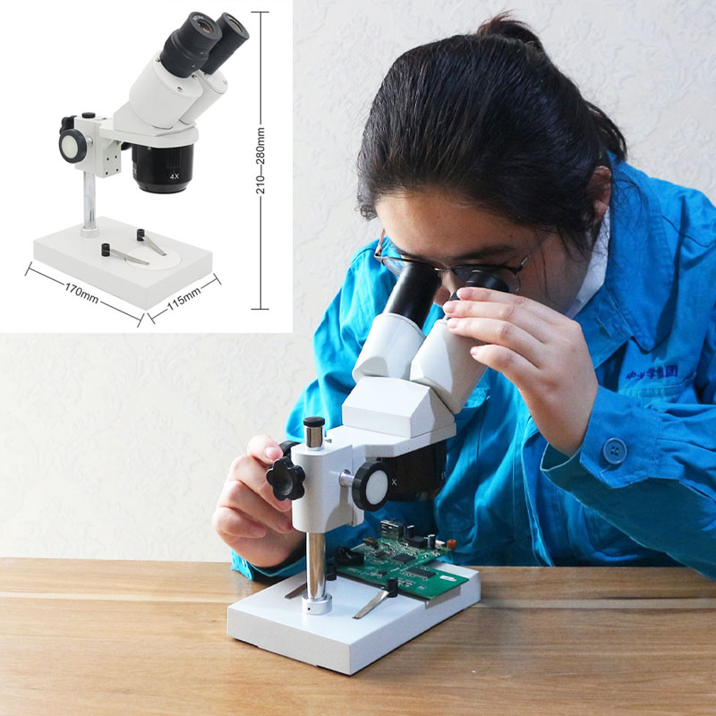 10X 20X 30X 40X Stereo Microscope with Ring Light Illumination for PCB Inspection Tools Industrial Microscopes Soldering Repair