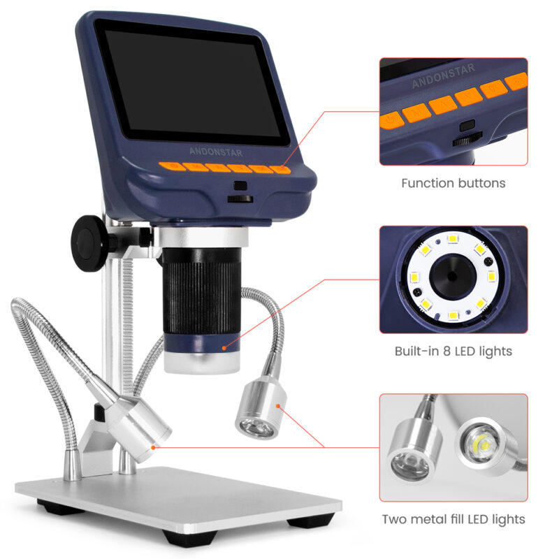 Електронен микроскоп Andonstar AD106S, USB, Дисплей 4.3'', Увеличение 220Х - Image 3