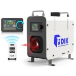 Суха дизелова печка за палатка FDIK Panda S, Напрежение 12V, 24V, 220V, Bluetooth, Мощност 5kW, Повдигната, Включен трансформатор