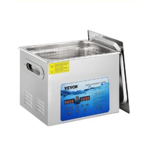 Ултразвукова вана за почистване Vevor VL15 на топ цена. ✅ За дюзи, инструменти, бижута, вместимост 15 литра