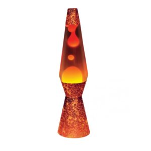 Лава лампа iTotal Red Orange Crystal на топ цена ✅ Оранжев цвят с вулканичен