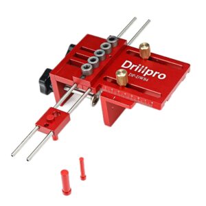 Шаблон за дибли и минификс Drillpro DP-DW84 на топ цена С втулки, стопери и удължител за пробиване на отвори
