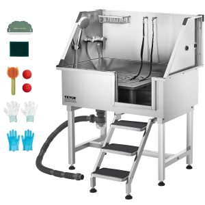 Вана за къпане на куче VEVOR на топ цена За груминг с максимална товароносимост до 100 кг