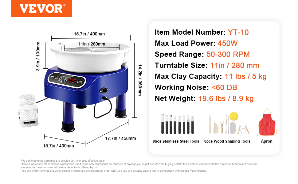 450W pottery wheel machine a100 1.11 pt