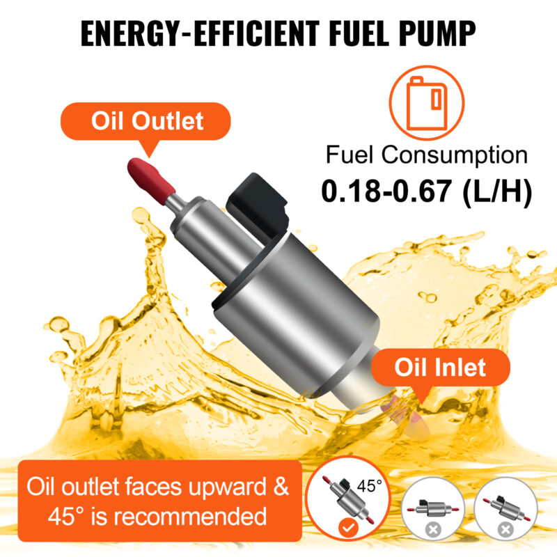 Суха дизелова печка с 4 изхода VEVOR WF-5001, Мощност 8 kW, Резервоар 10 л, Напрежение 12V - Image 6