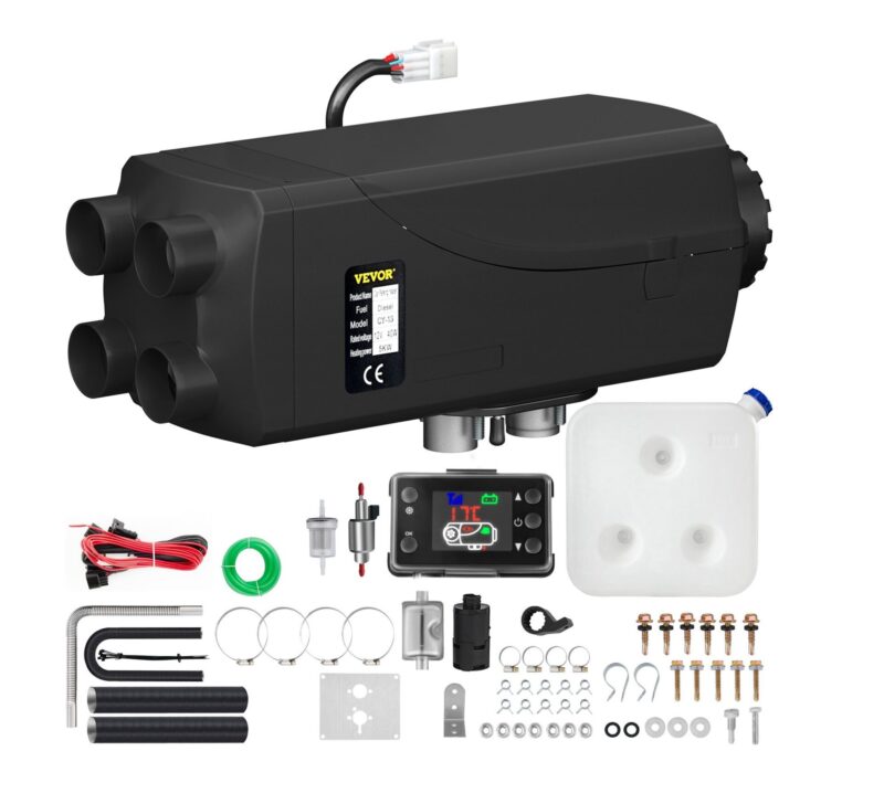 Суха дизелова печка VEVOR WF-5001 с 4 изхода За вграждане с мощност 8kW