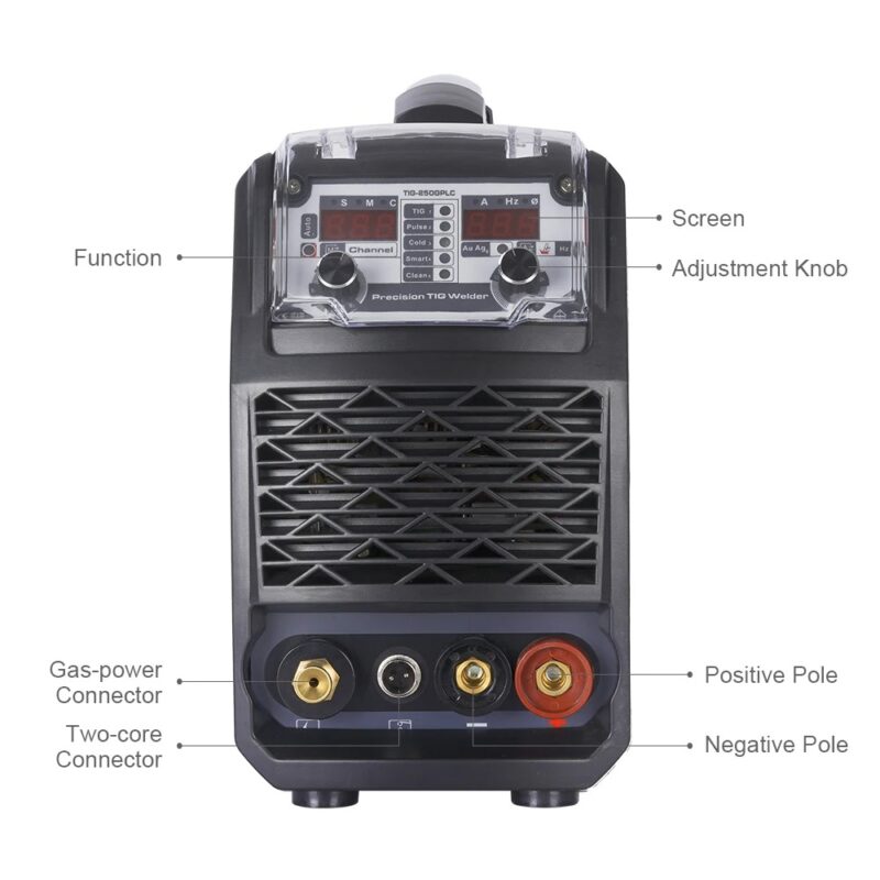 Заваръчен апарат 5 в 1 ANDELI TIG 250GPLC, Pulse TIG, HF TIG, Прецизно студено заваряване, Автоматично точково заваряване, Почистваща функция - Image 4