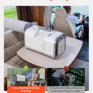 Климатик за палатка VEVOR S03 Pro, Мощност 530W, DC 24V захранване, Режими охлаждане, сън, вентилатор, обезвлажняване - Image 3