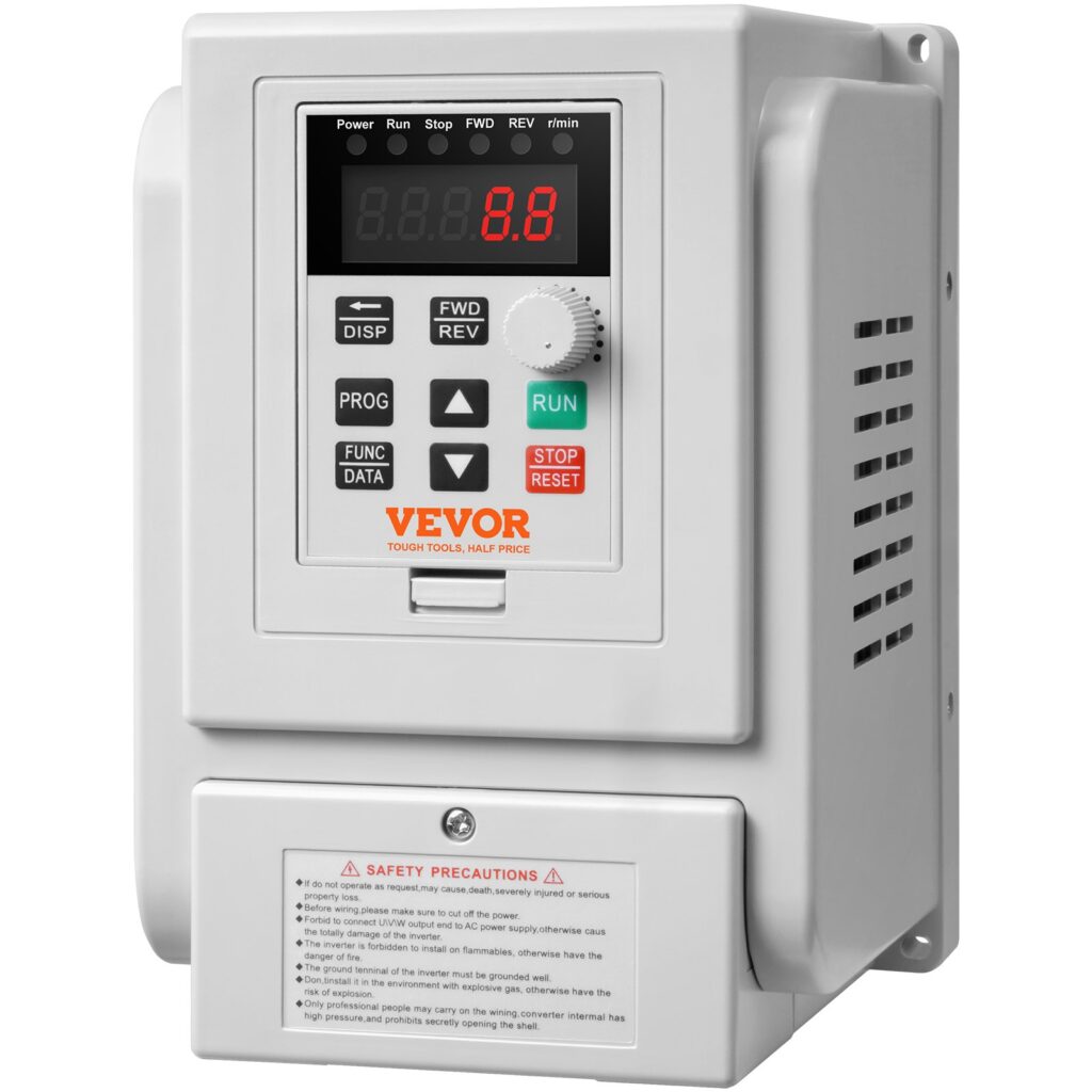 Честотен регулатор VEVOR AT1-4000X Мощност 4 kW за трифазни двигатели 3 х 220V