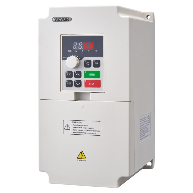 Честотен регулатор VEVOR D100-4.0S2B-S Мощност 4 kW и монофазен вход 220V