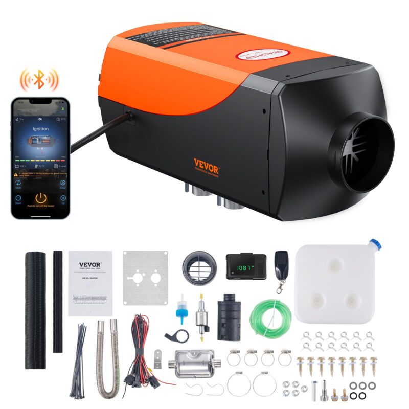 Суха дизелова печка Vevor XMZ-D25 ⚡️ Отложен старт и Bluetooth