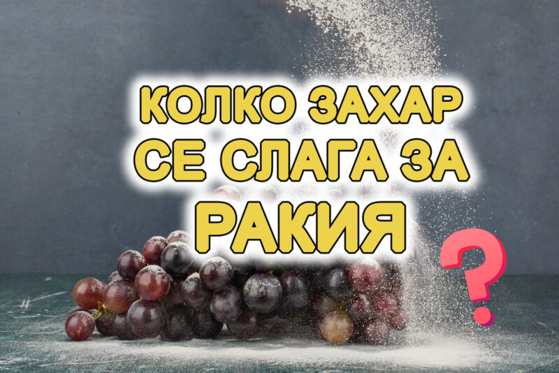 колко захар се слага за ракия